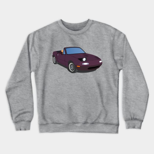 Winky Miata Winks Crewneck Sweatshirt by Al the Owl